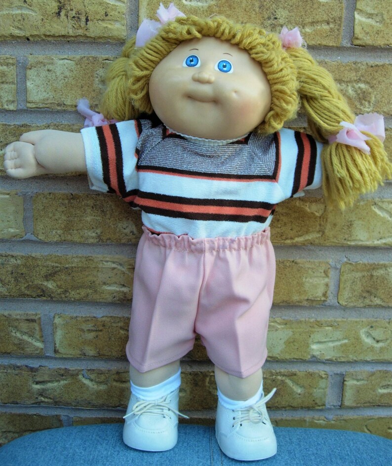 16 Cabbage Patch Doll Clothes Jean Bib Overalls Peach Etsy