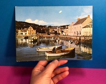 Padstow Harbour - Cornwall - Full Colour Postcard - Photographic - Giant View Card - Collectible Postcard - Jarrold & Sons - Fishing Scene