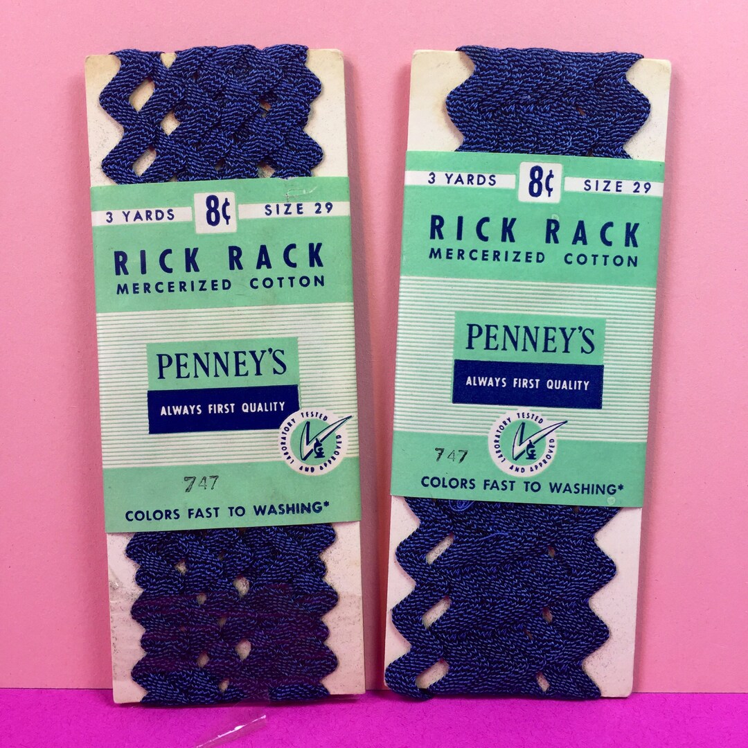 Blue Rick Rack Vintage Rick Rack Penney's Original Etsy