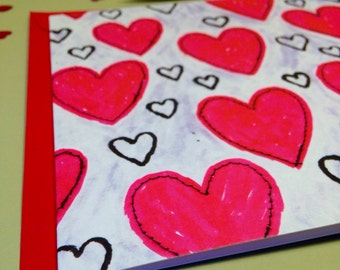 Valentijnsdag - trouwkaart - verlovingskaart - jubileumkaart - verjaardagskaart - LIEFDE - veel liefdeharten - wenskaart