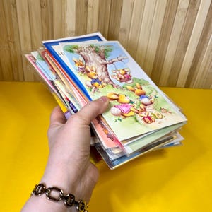 Set of 38 Vintage Greeting Cards - Mixed Selection - Unopened / Unused - Old Greeting Cards - Various Occasions And Styles - 1970s - 1990s