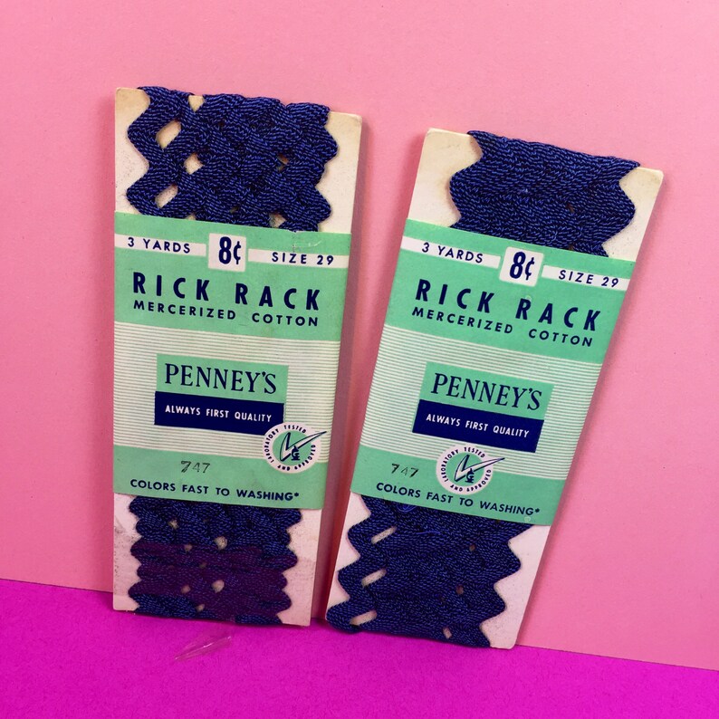 Blue Rick Rack Vintage Rick Rack Penney's Original Etsy