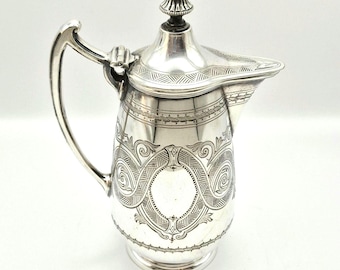Antique Milk Jug Creamer: Atkin Brothers Of Sheffield Edwardian Silver-Plate