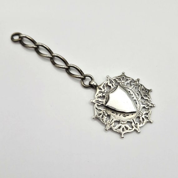 Victorian Hallmarked Silver Fob: W.J.D 1897 Made And Assayed in Birmingham