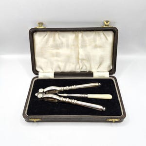 Antique Nutcracker & Pick Set In Original Box