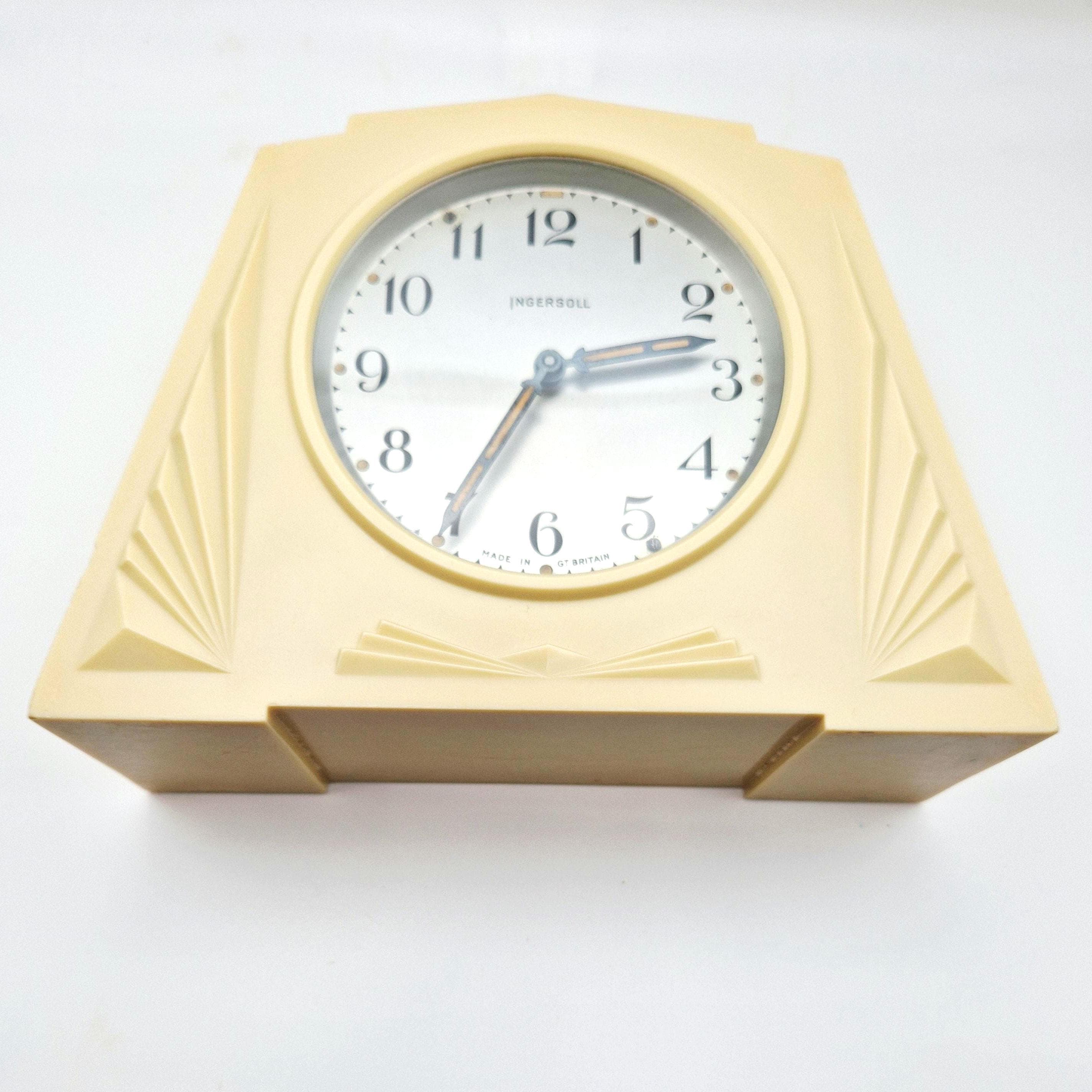 1920s Art Deco Ingersoll Bakelite Mantel Clock Alarm Clock - Etsy
