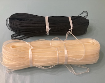 Millinery Horsehair Braid- Full Bolt- Ivory or Black