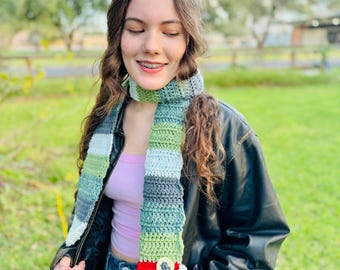 The Little Hungry Caterpillar Crochet Scarf
