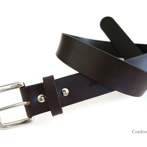 Handmade HOLMES Basic Leather Belt image 3