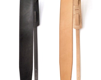 Straight Tapered HOLMES Leather Guitar Strap
