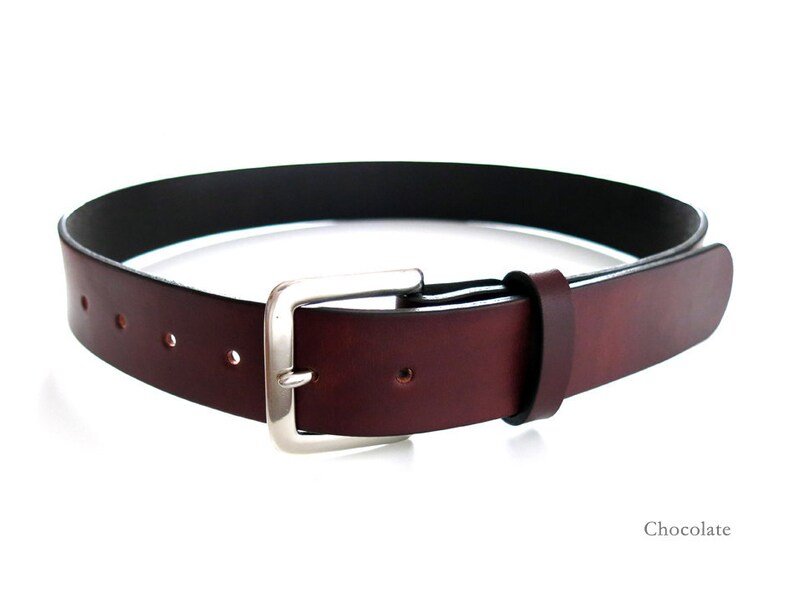 Handmade HOLMES Basic Leather Belt image 2