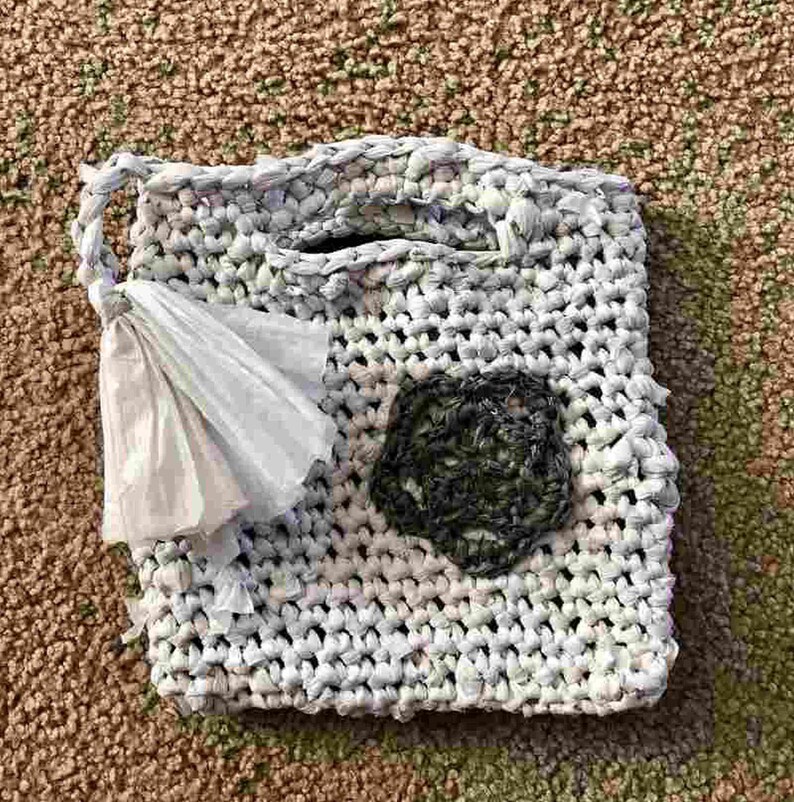 Trash Bag Handbag Crochet Pattern Plarn Garbage Waste Tote Etsy