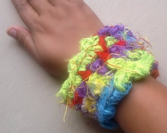 Crochet Banjaran Bangle Pattern | Cuff Bracelet Easy Diy