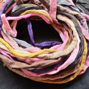 10 Cords For Jewelry, Handmade Cording, 5mm Fabric String