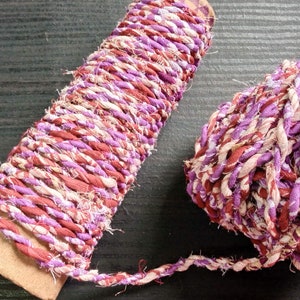 Fairtrade Sari Cord, Chunky Tattered Twine, Macrame Cord