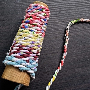 Mehrfarbiges Seil, Recyceltes Garn