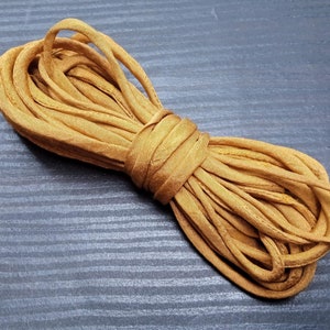 100% Mulberry Silk Ribbon, Bronze Hand Painted Silk Cord