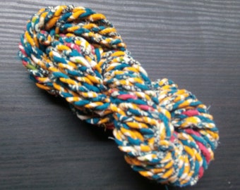 Gift Wrapping Twine, Scrap Fabric Rope, Fabric Twine, Fabric Twine Cord, Colorful Fabric Yarn, Handmade Cotton Rag Rope