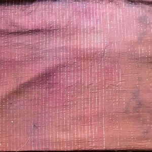 Cotton Lurex Stripes Fabric, Hand Dyed Extra Wide Fabric