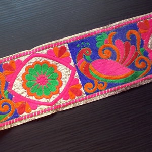 Gota Patti Trim, Broad Peacock Trim, Decorativo Animal Trim