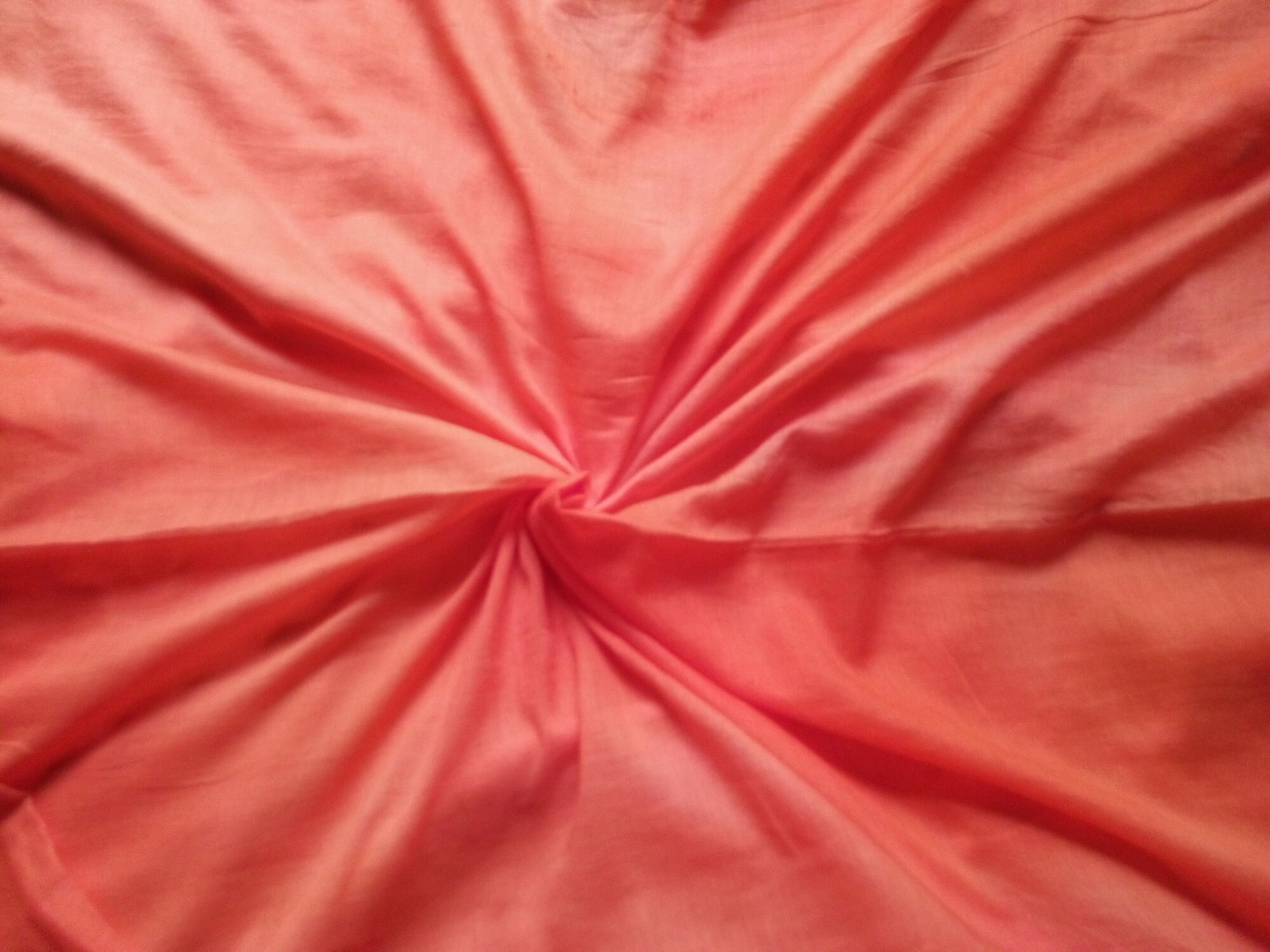 Red Yellow Muslin Fabric Hand Dyed Fabric Handmade Designer Etsy