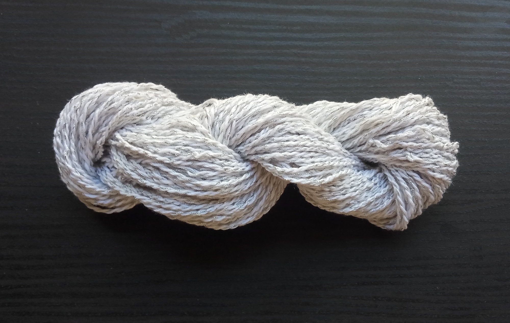 silver cotton yarn