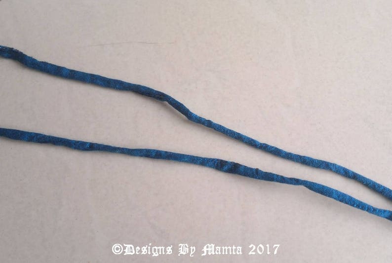 Thick /& Thin Cord Handmade Silk Cordage Dark Teal Blue Art Silk Cord For Jewelry Art Dupioni Silk Cord 5mm Silk Cord Art Silk Cord,Cord