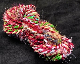 Multicolored Twine, Fabric Rope, Colorful Fabric Yarn, Polyester Twine, Rag Rope, Fabric String, Tattered Twine, Cord, Handmade Fabric Rope