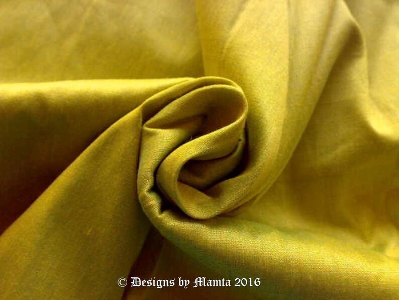 Lime Green Art Silk Dupioni Fabric by Yard Yellow Dupion Silk Etsy