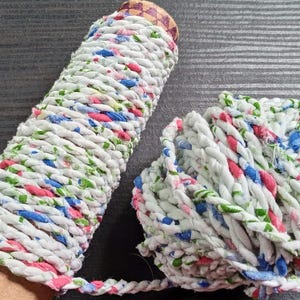 Scrap Twine, Recycled Fabric Cord, Upcycled Fabric Garland
