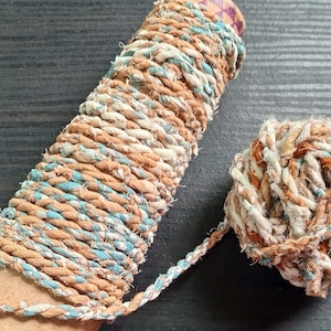 Neutral Rag Rope, 5mm Cotton Cord, Scrap Cloth Twine