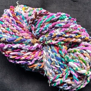 Scrap Fabric Twine, Twist Fabric Rope, Colorful Fabric Yarn