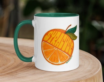 Syracuse Citrus Ceramic Mug | Syracuse NY Mug | Upstate NY Mug | Orange | 'Cuse