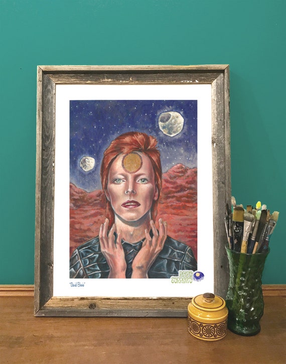 pic Art David Bowie Life On Mars etsy