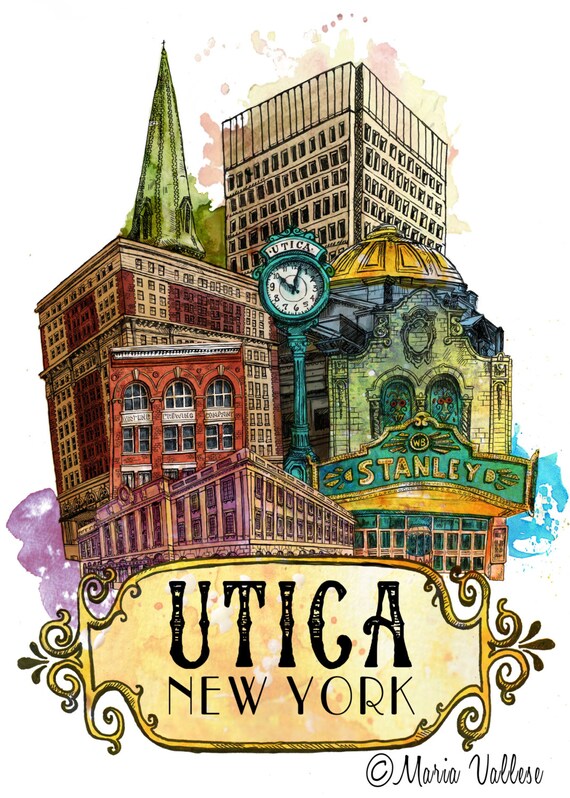 Utica Doors Art Print Utica New York Utica Club Door Art Stanley Theater Door Architecture Utica NY Architecture Art FX Matt Brewery