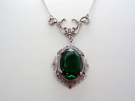 Faceted Emerald Pendants Faceted Emerald Pendants