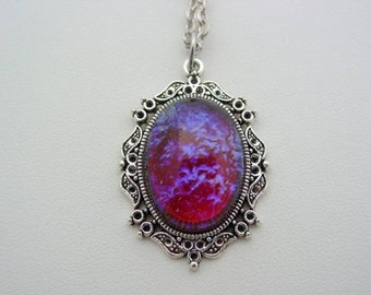 Victorian Dragons Breath Mexican Fire Opal Large Necklace - Etsy