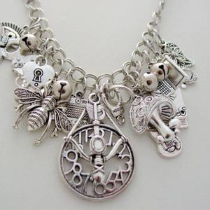 Claudia Funky Chunky, Multi Charm Necklaces, Artifacts Charm Pendant