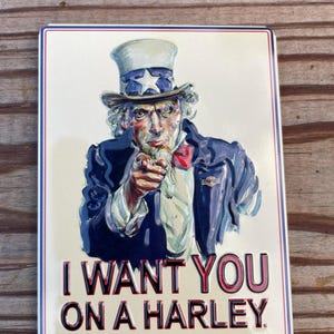 Harley Davidson Motorcycles Refrigerator Magnet Vintage Advertisement