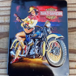 Harley Davidson Motorcycles Refrigerator Magnet Vintage Advertisement