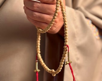 Collar budista de 108 cuentas de semillas Bodhi Mala, rosario tibetano hecho a mano, cuentas para la práctica de la meditación consciente, regalo de protección espiritual