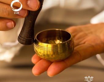 Juego de mini cuencos tibetanos, regalo de meditación para la atención plena, cuenco de sonido nepalí para la curación de chakras, regalo para aliviar el estrés, regalo para amantes del yoga.