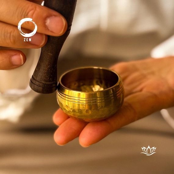 Mini Tibetan Singing Bowl Set, Meditation Gifts for Mindfulness, Chakra Healing Nepal sound bowl Gift for stress relief, yoga lover gift