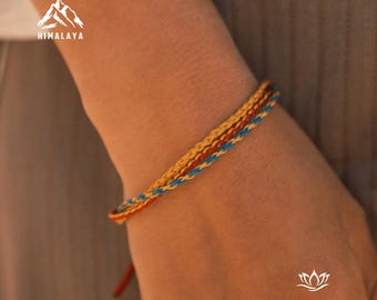 Tibetan Three-Layer Serenity Prayer Bracelet for Mom and Daughter,Boho Spring Style Couple Jewelry for Travel Protection,Mothers day gift