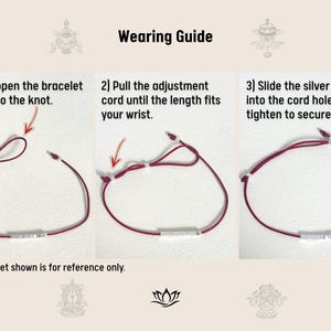 Armband med rött siden i 925 silver och guldpärlor, minimalistiskt, nätt vänskapssmycke, present till bästa vän och själssyster, armband med rött tråd att stapla bild 8