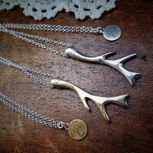 Antler Necklace Canadian inspired fashion unisex jewelry outdoor fashion image 6