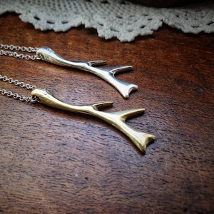 Antler Necklace Canadian inspired fashion unisex jewelry outdoor fashion image 7