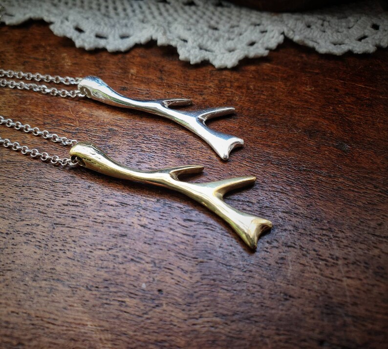 Antler Necklace Canadian inspired fashion unisex jewelry outdoor fashion image 7