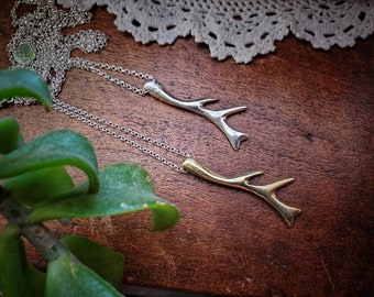 Antler Necklace - Canadian inspired fashion - unisex jewelry - outdoor fashion