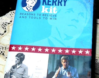John Kerry Campaign Kit, Vintage 2003 Political Memorabilia with DVD and other materials